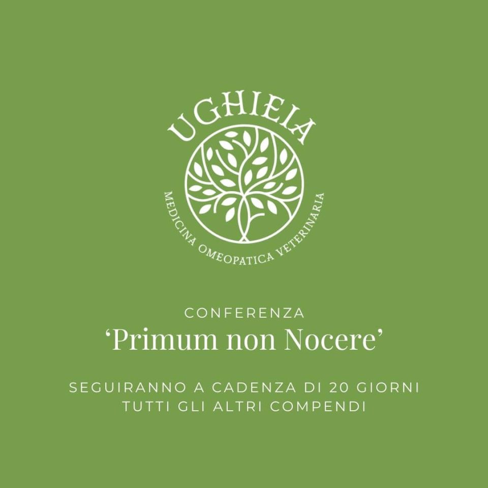 Medicina omeopatica veterinaria "Primum non nocere"
